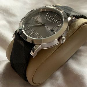 Burberry Heritage Grey Dial Stainless Steel Watch